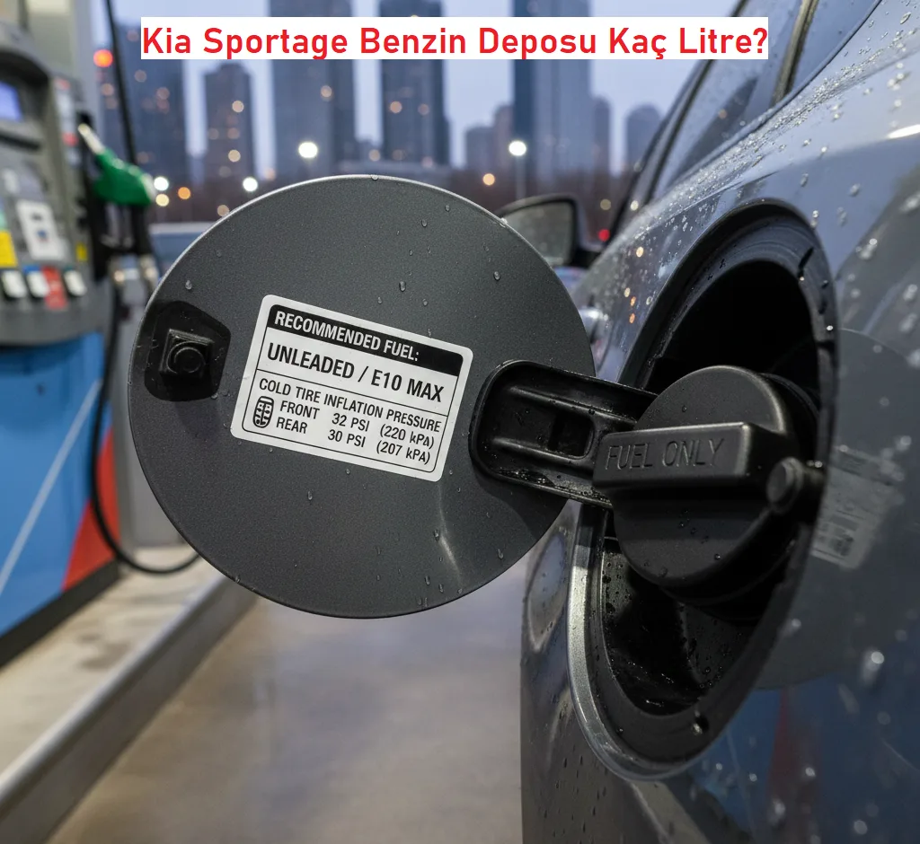 Kia sportage benzin deposu kaç litredir?