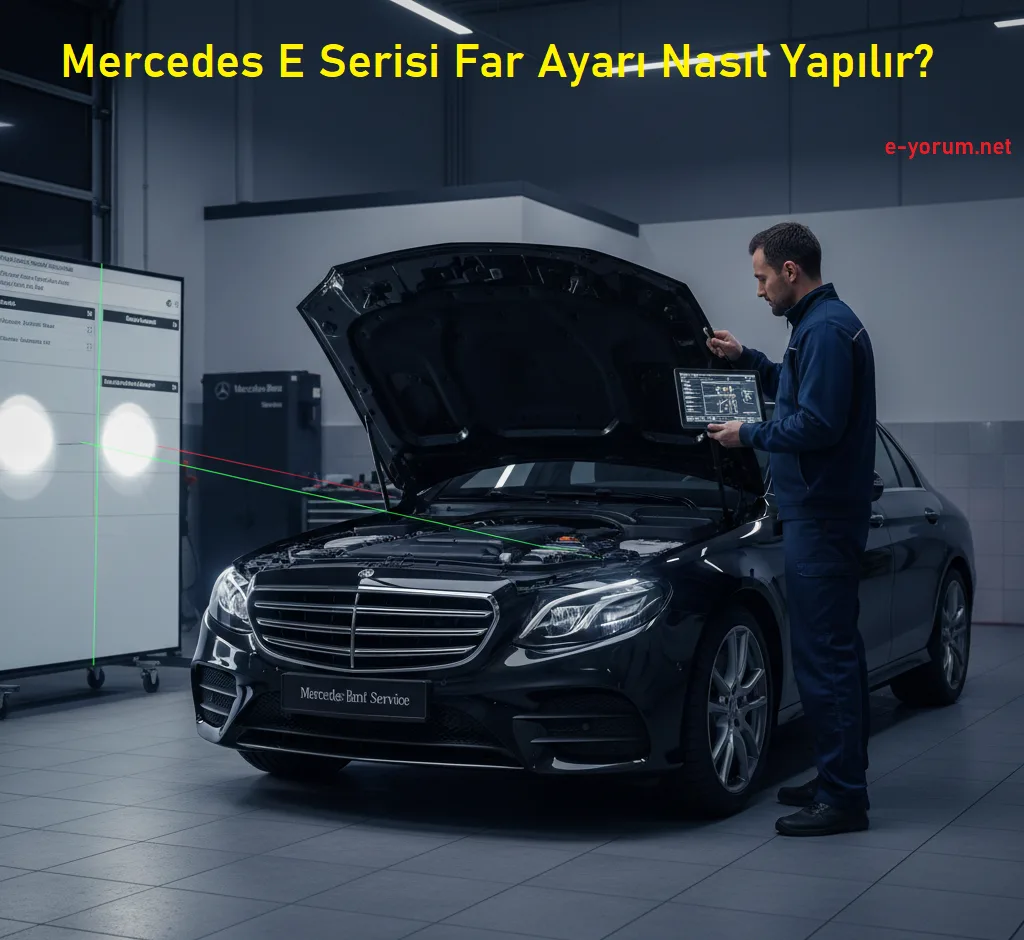 Mercedes e serisi far ayarı nasıl yapılır?