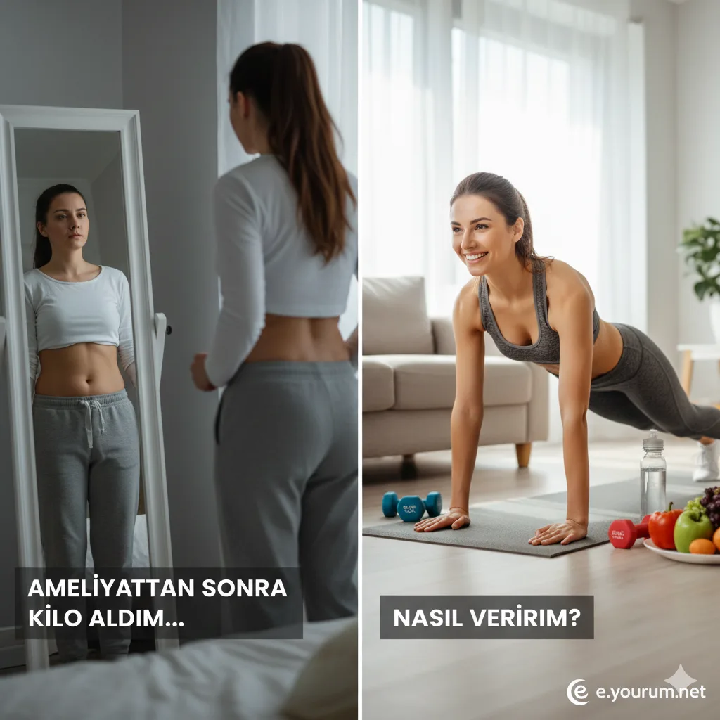 Ameliyattan sonra kilo aldım bayağı nasıl zayıflarım?