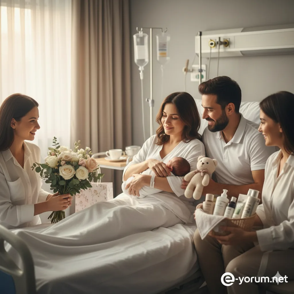 Doğum yapan kadına hastane ziyaretinde ne alınabilir?