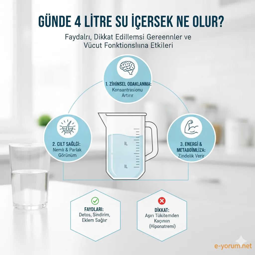 Günde 4-5 litre su içersek ne olur?