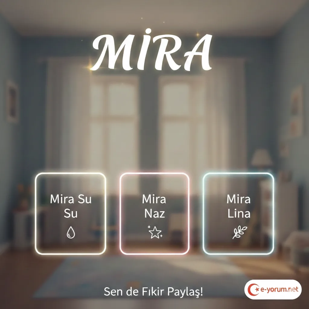 Mira ismine uygun ikinci isim arıyoruz ne koyabiliriz?