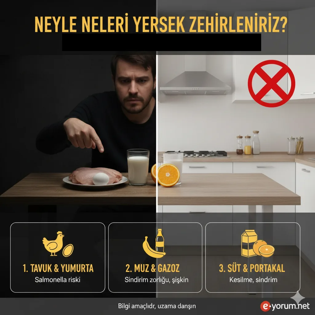 Neyle neyi yersek zehirleniriz?