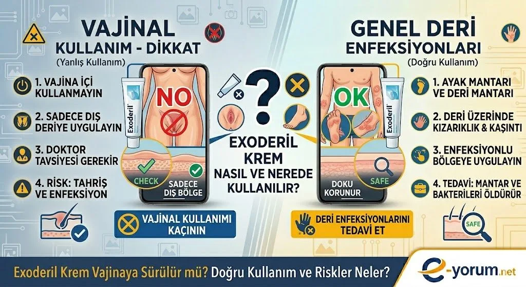Exoderil krem vajinaya sürülür mü problem olur mu?