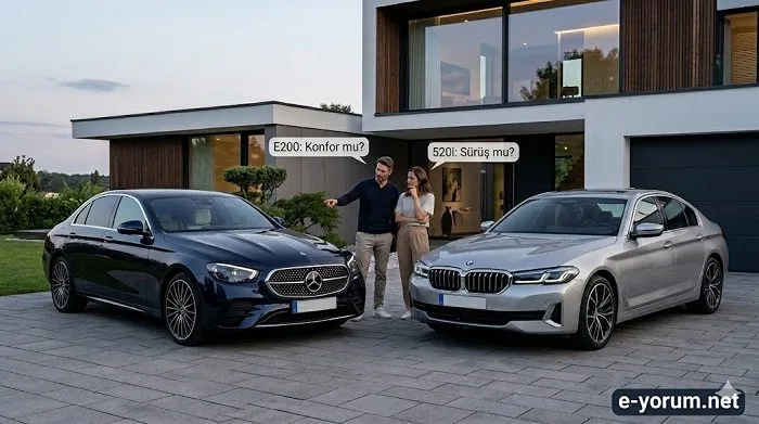 Mercedes e200 mü bmw 520 mi alınır?