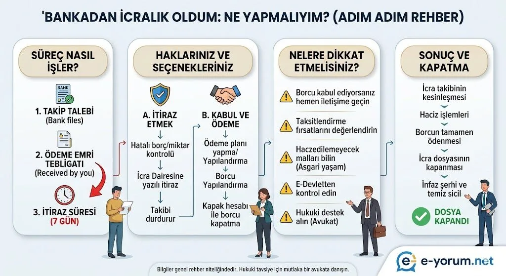 Bankadan icralık oldum ama ne yapmalıyım bilmiyorum