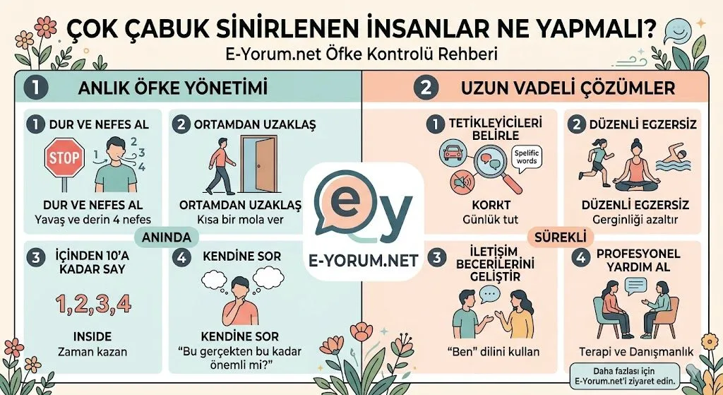 Herşeye çok çabuk sinirleniyorum ne yapmalıyım ne önerirsiniz?