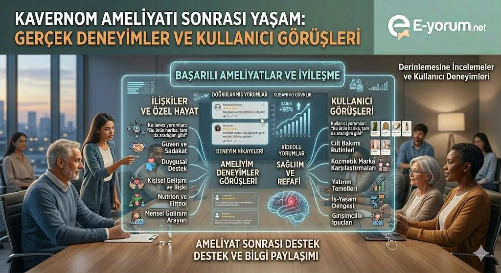 Kavernom ameliyatı olanlardan bilgi alabilir miyim nasıl bir süreç yaşadınız?