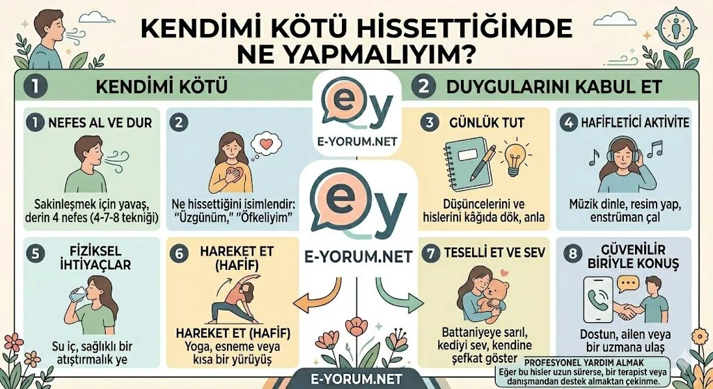 Kendimi bazen psikolojik olarak kötü hissediyorum siz napıyorsunuz böyle olunca?