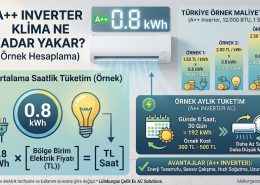 A++ inverter klima ne kadar yakar arkadaşlar?