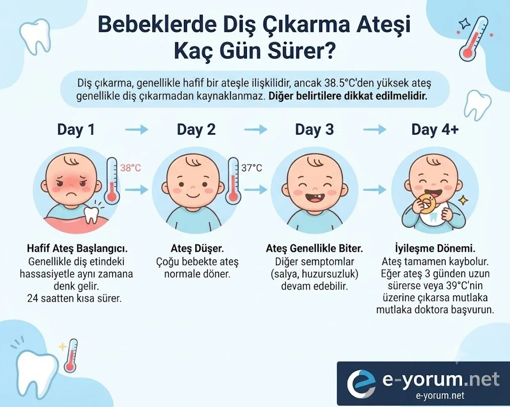 Bebeğimin diş çıkarma ateşi kaç gün sürer anneler?